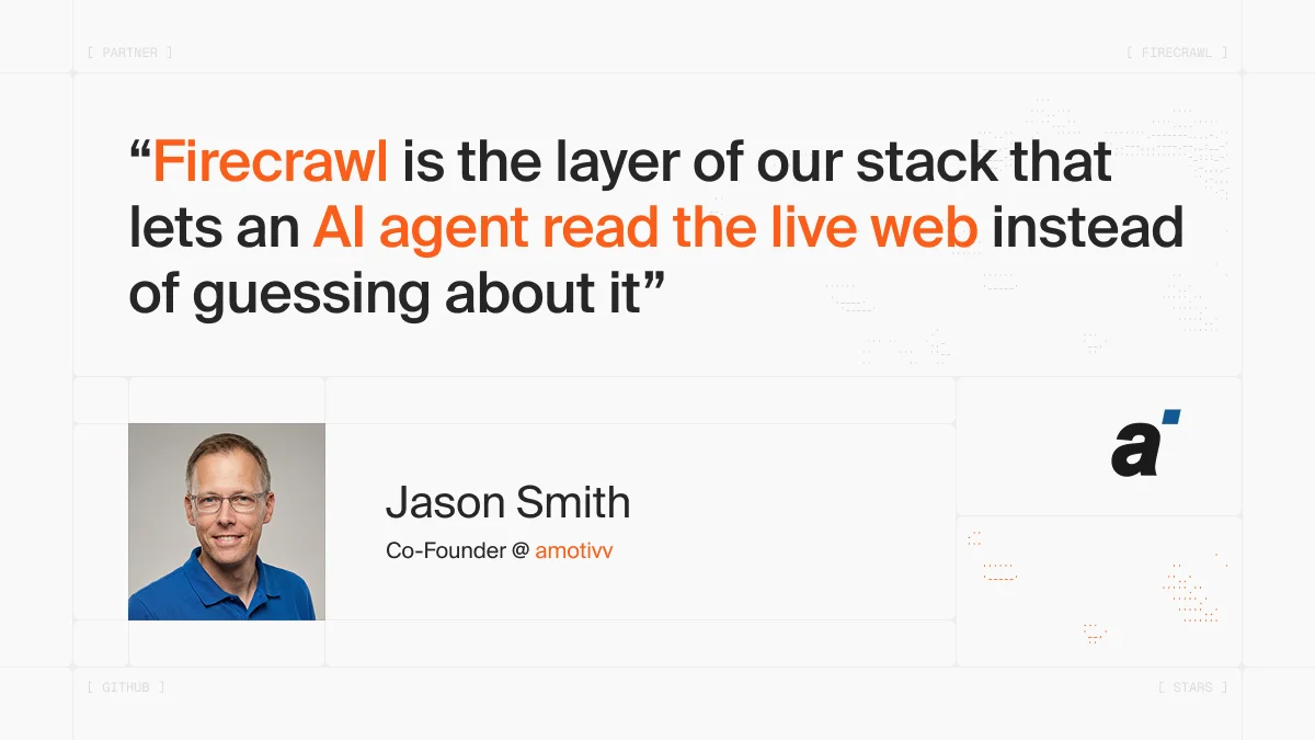 How amotivv Powers Governed AI Agents with Live Web Data from Firecrawl