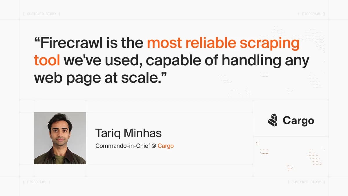 How Cargo Powers GTM Workflows with Reliable Web Data from Firecrawl image