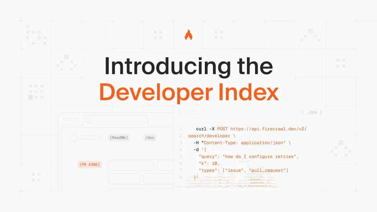 Introducing Firecrawl Developer Index: A Specialized Index for Coding Agents image