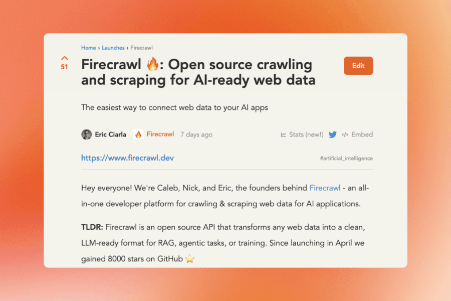 Firecrawl July 2024 Updates image