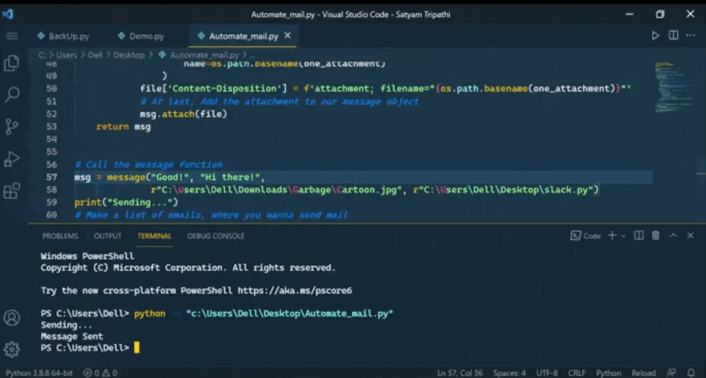 Automated Mailing project demo