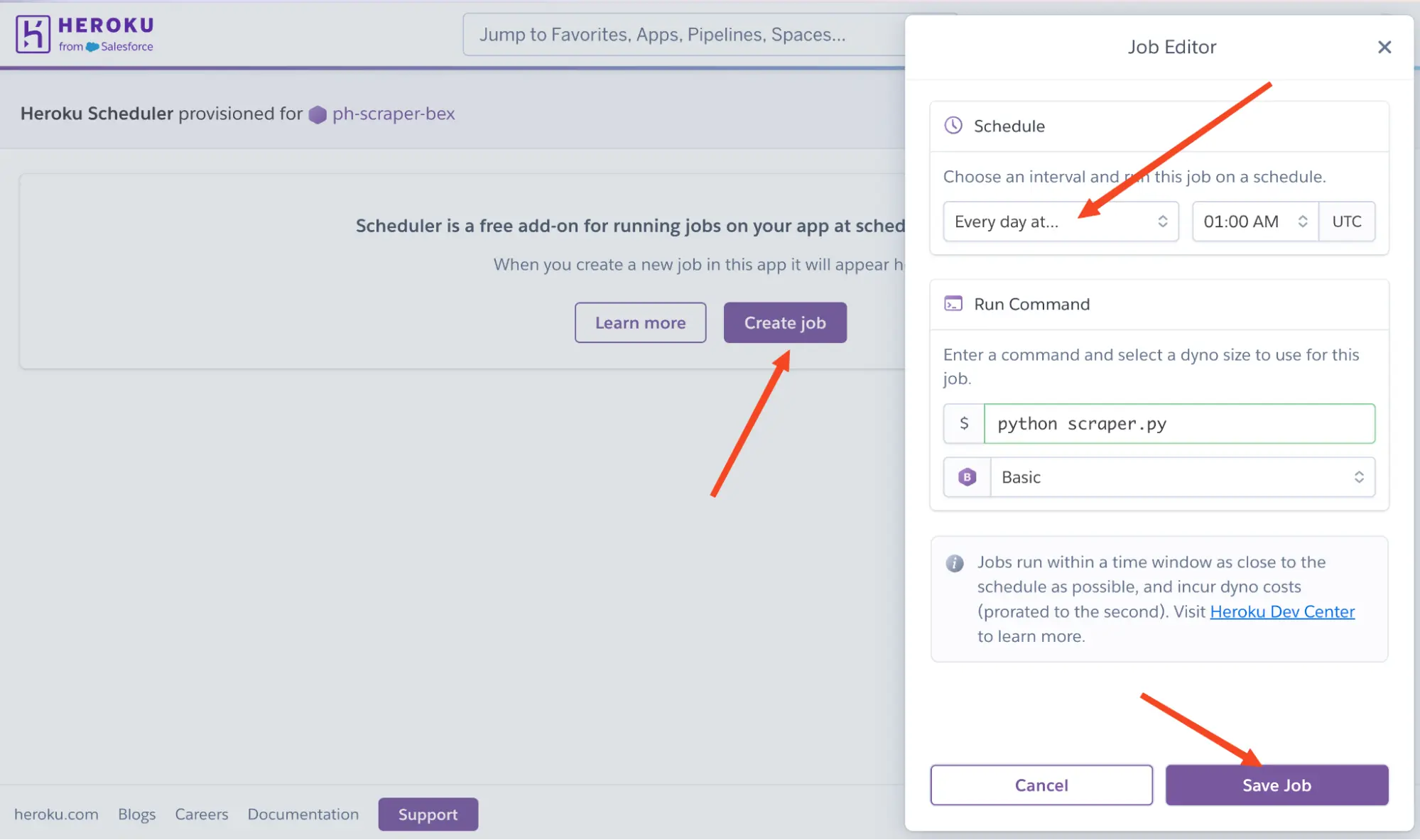 Deploy Python Web Scrapers on heroku