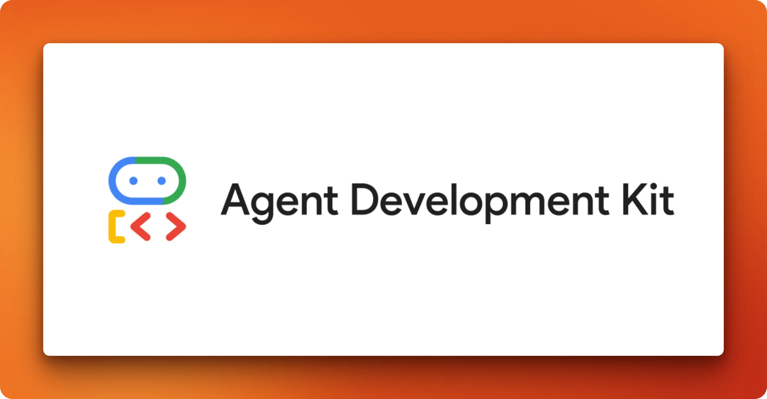 Google Agent Development Kit (ADK) interface showing modular framework architecture with hierarchical agent compositions and Google ecosystem integration for enterprise AI solutions