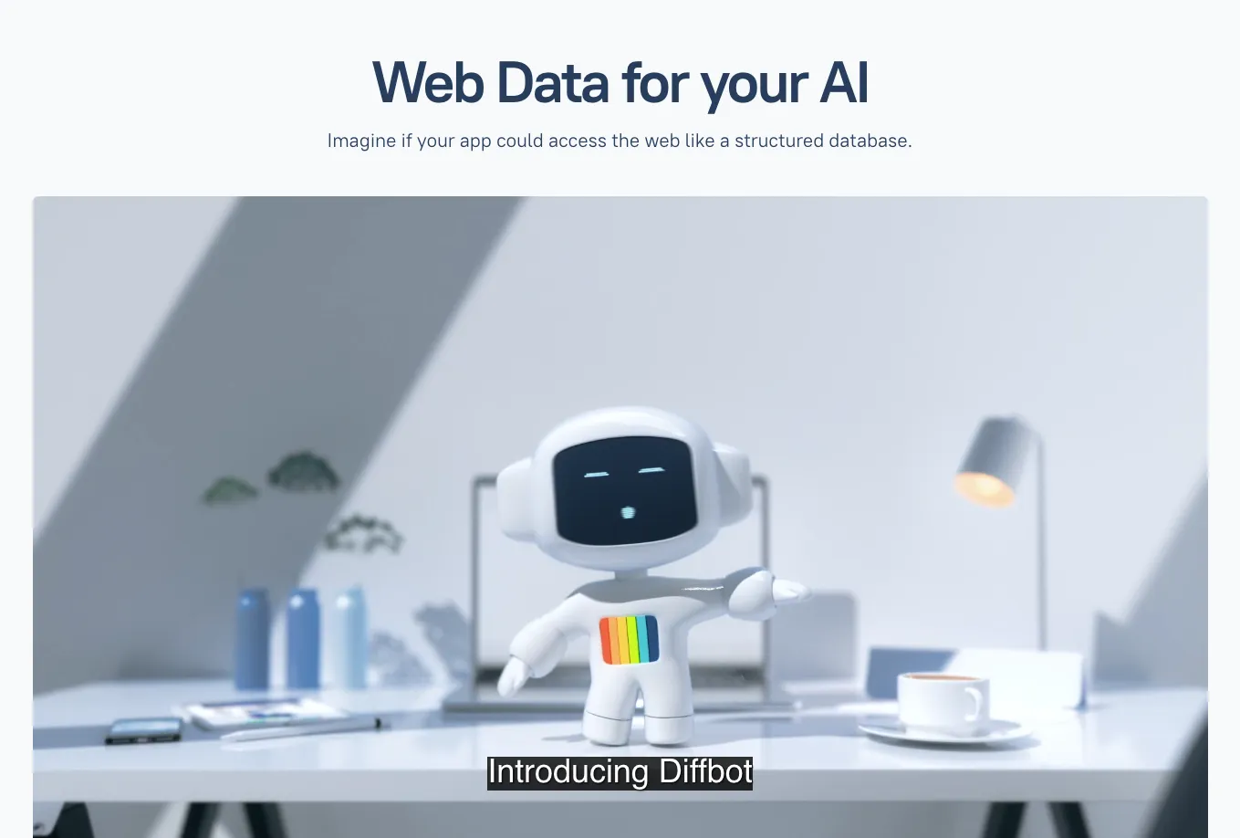 Diffbot AI-powered structured data extraction platform with knowledge graph capabilities