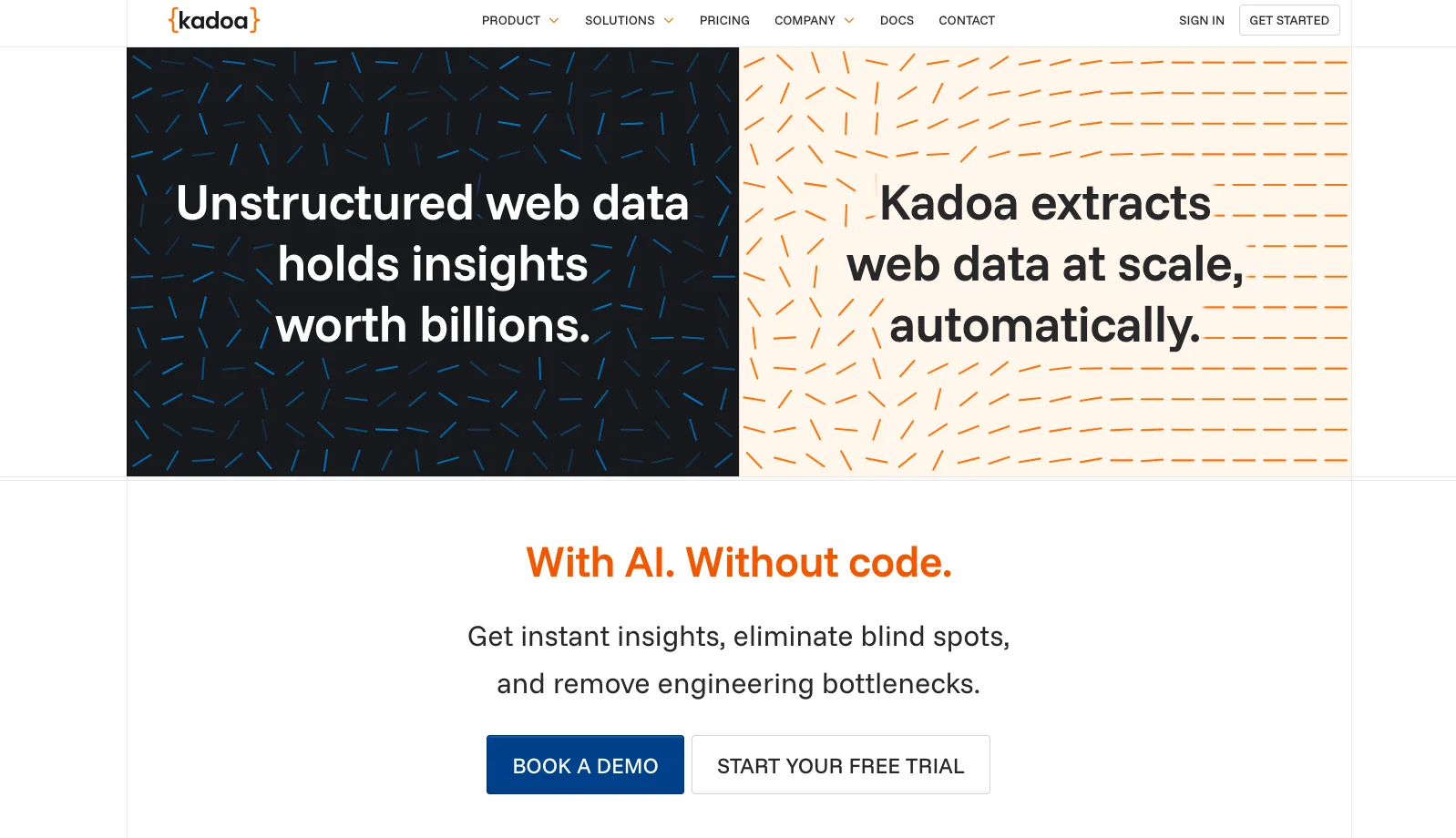 Kadoa AI-assisted web scraping platform with developer-friendly Python SDK