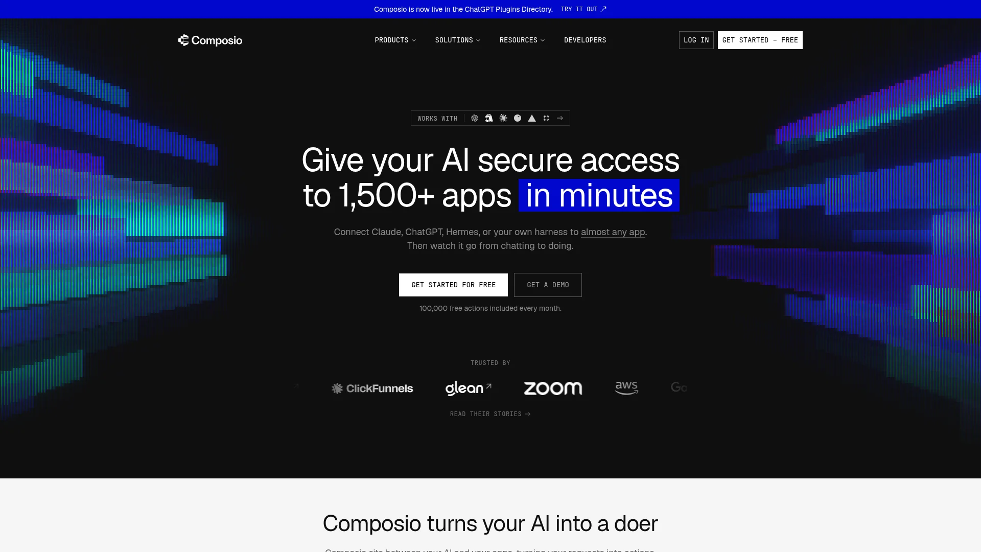 Composio homepage