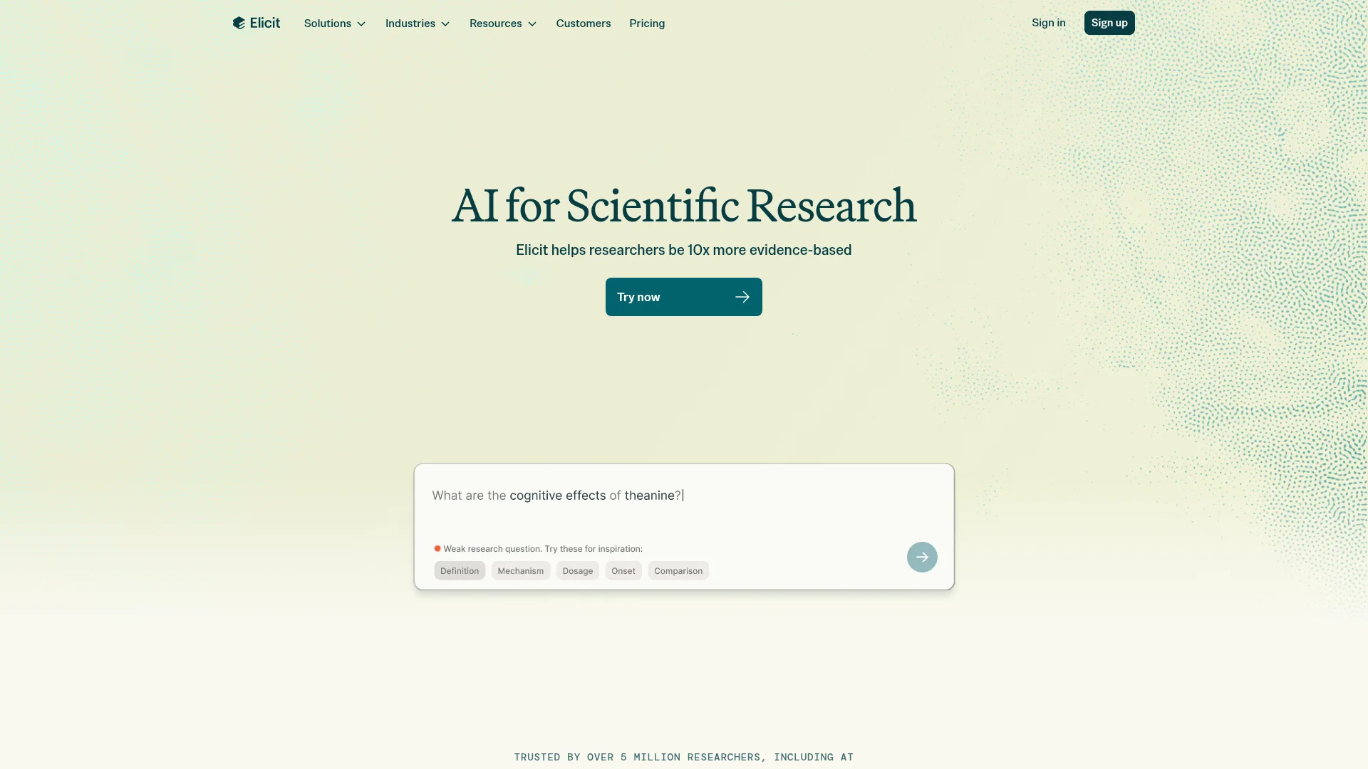 Elicit homepage