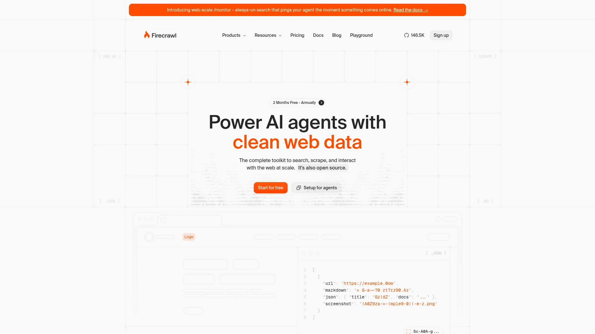 Firecrawl homepage