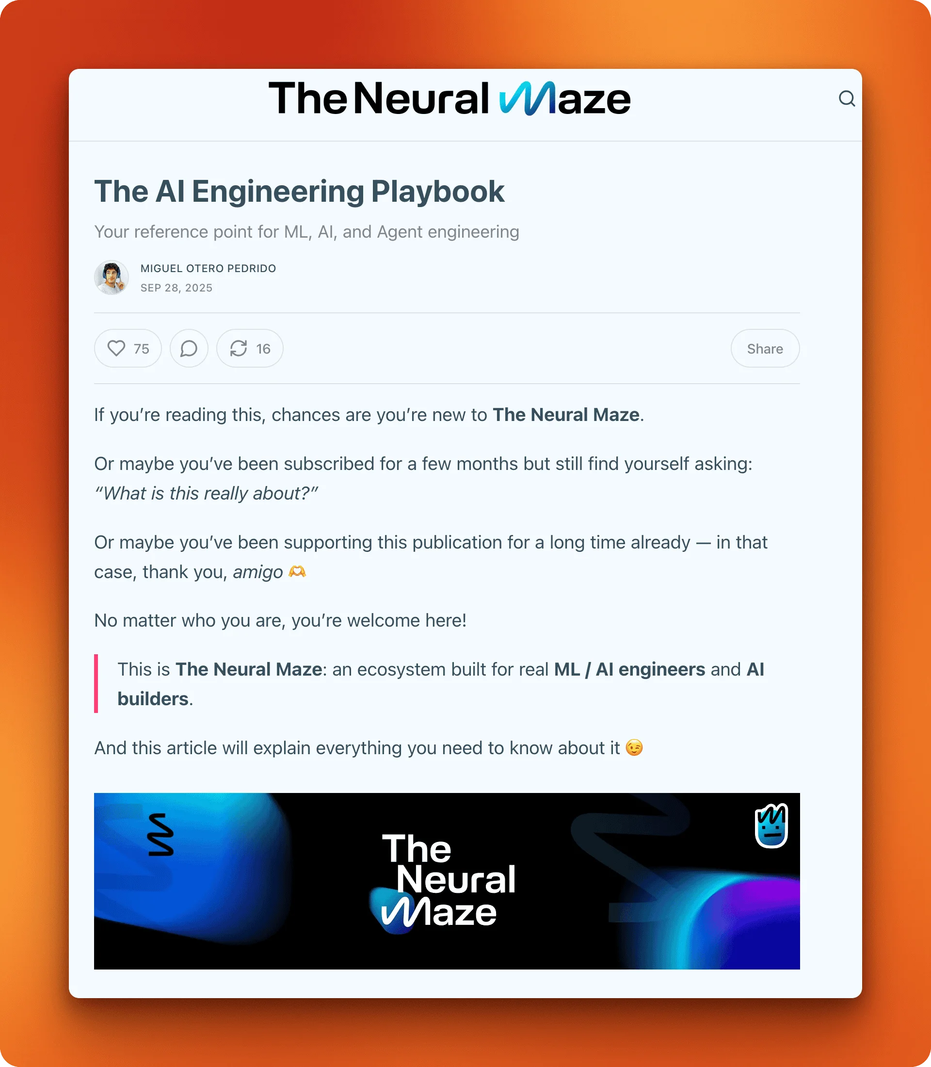 Neural Maze AI Engineering Playbook with progressive courses on agent design patterns, WhatsApp agents, and multimodal RAG for video processing