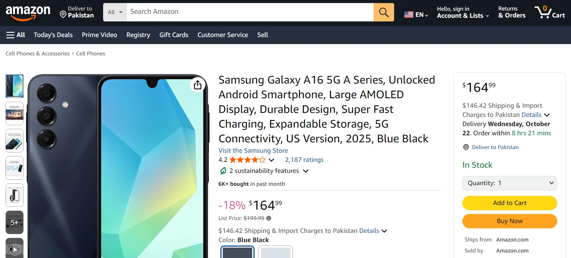 product on Amazon