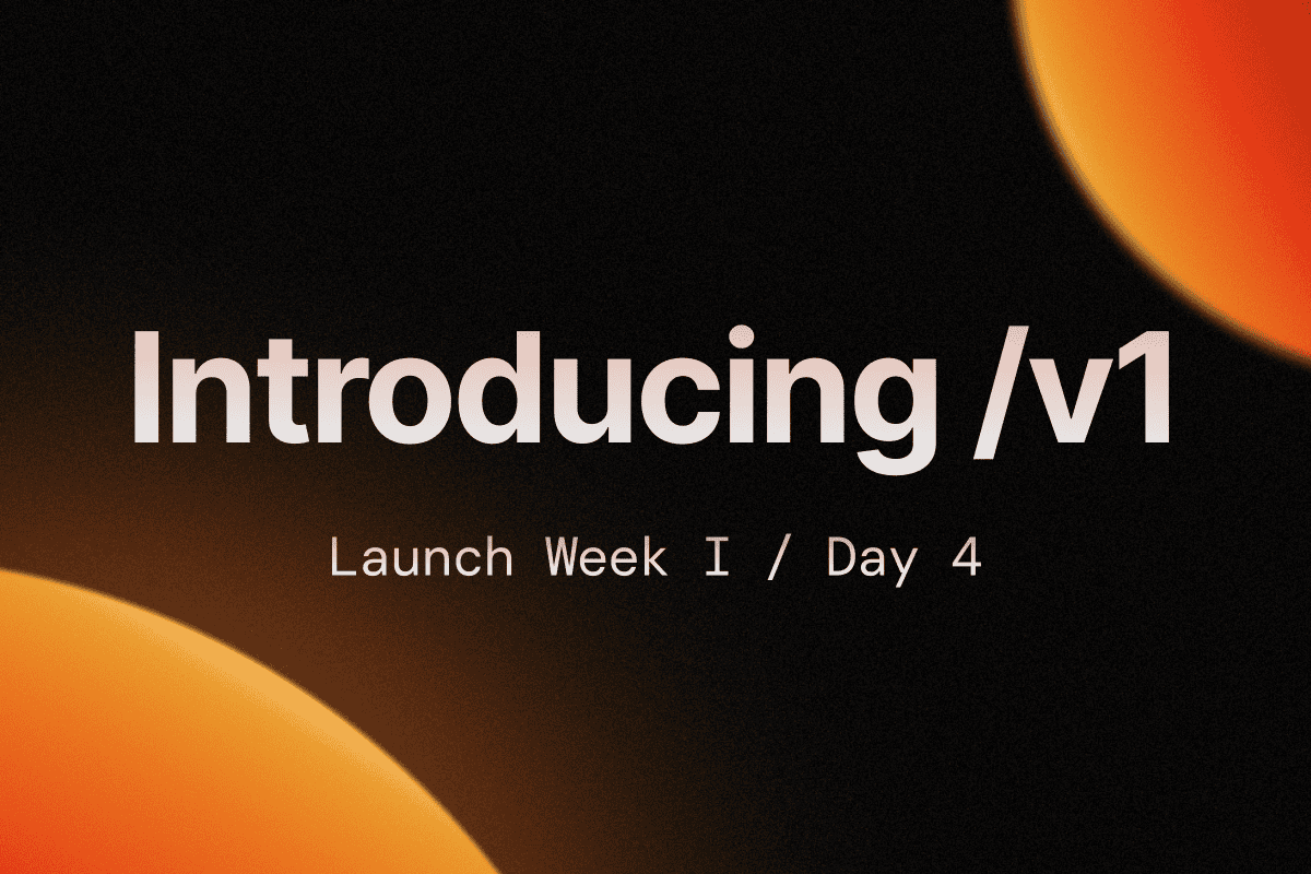 Launch Week I / Day 4: Introducing Firecrawl /v1 image