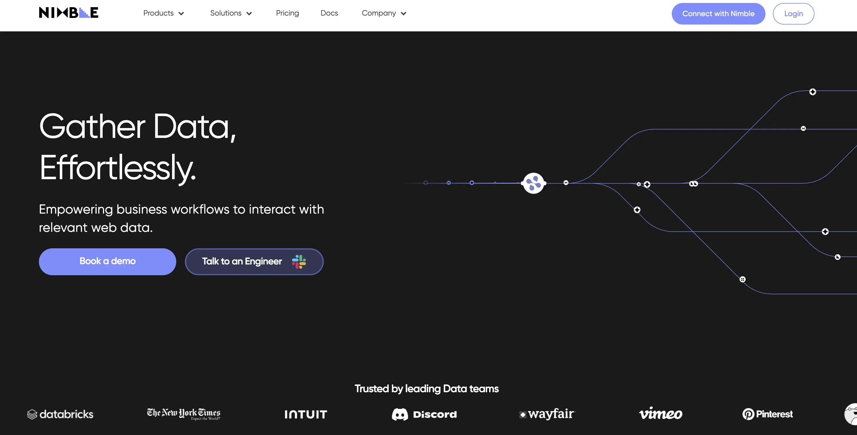 nimbleway homepage screenshot