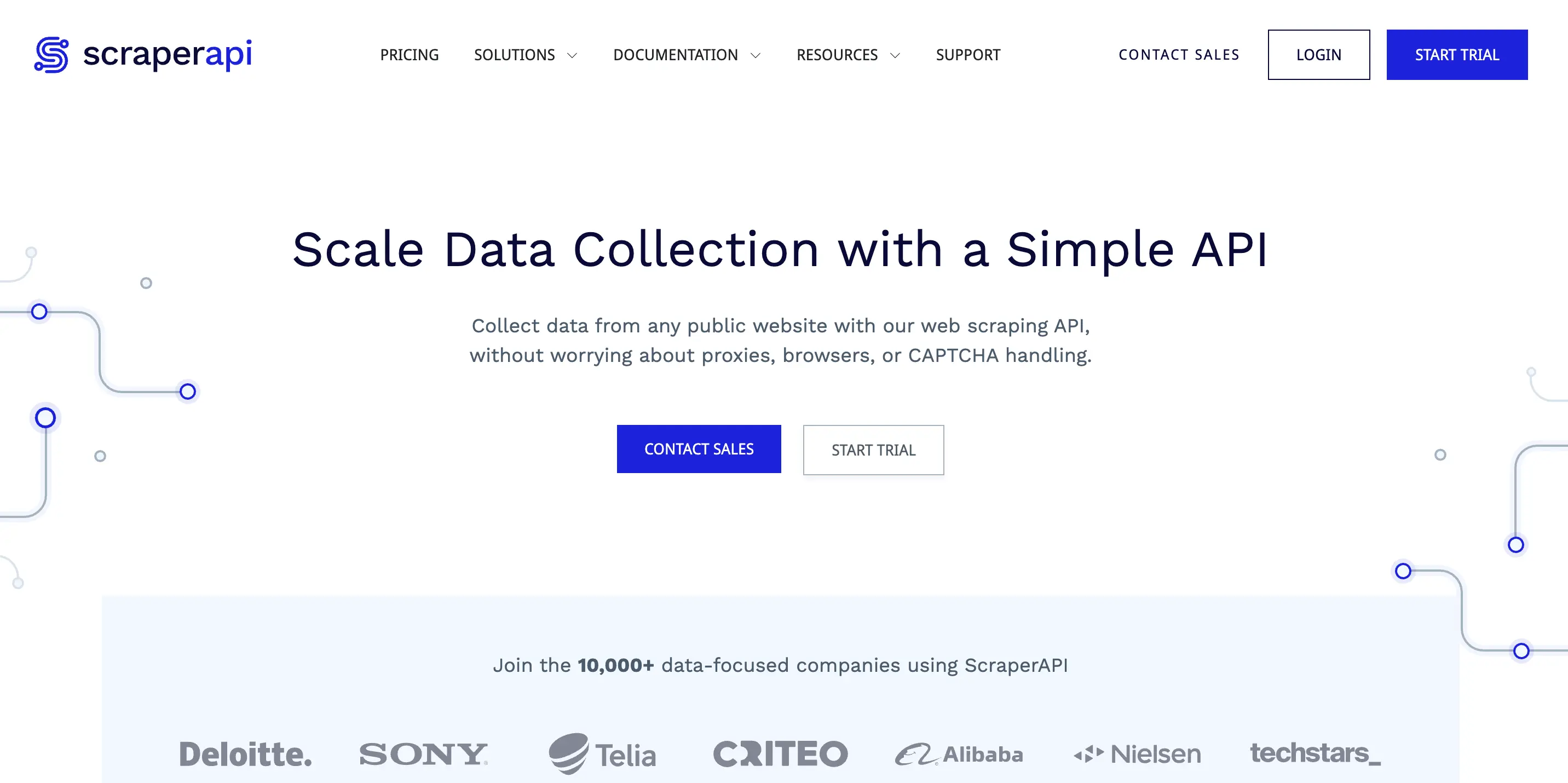 scraperapi homepage screenshot