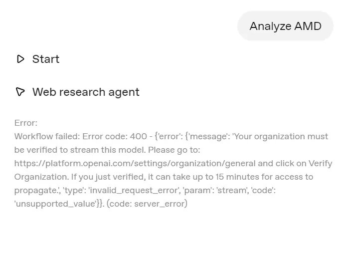 organization is not verified