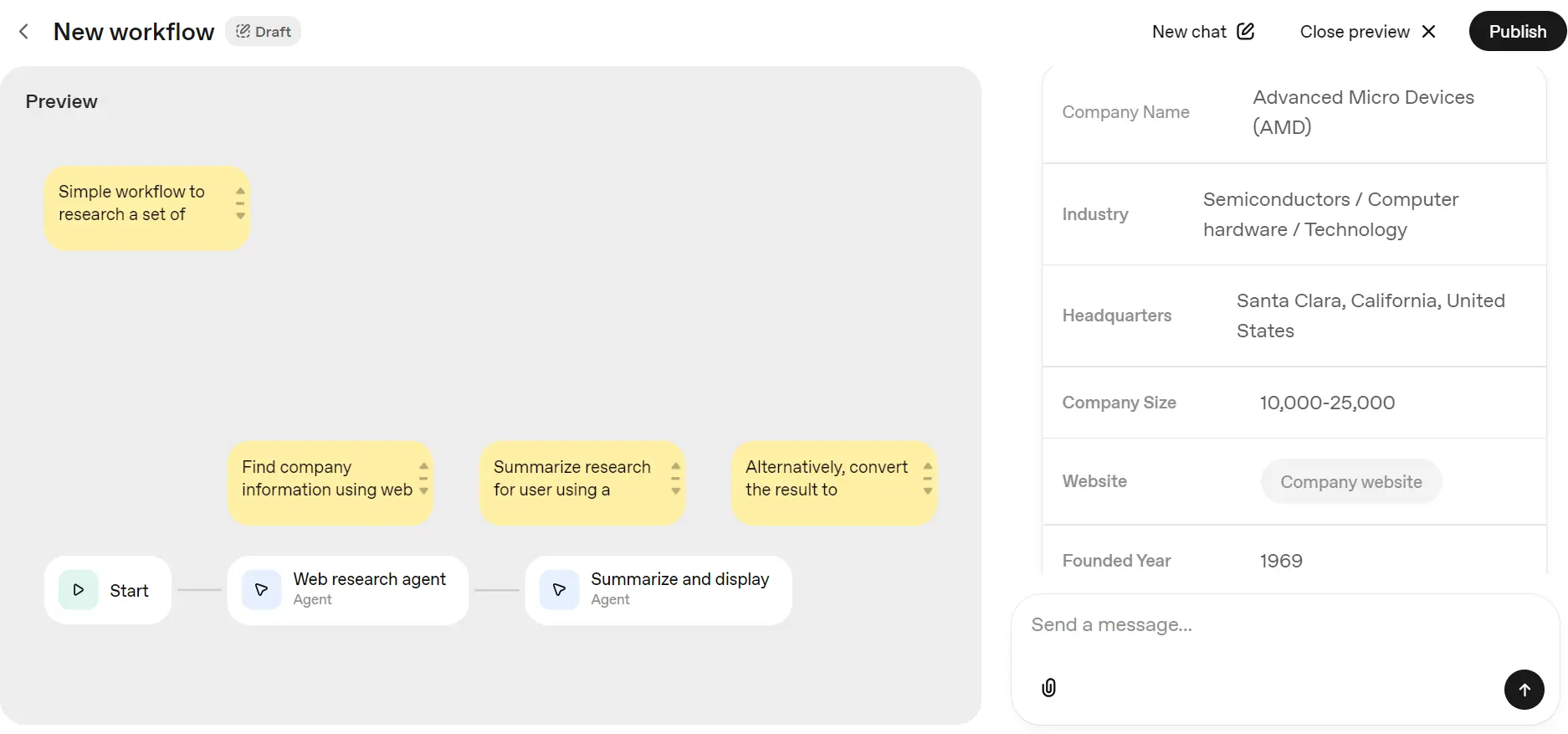 successfully generate results