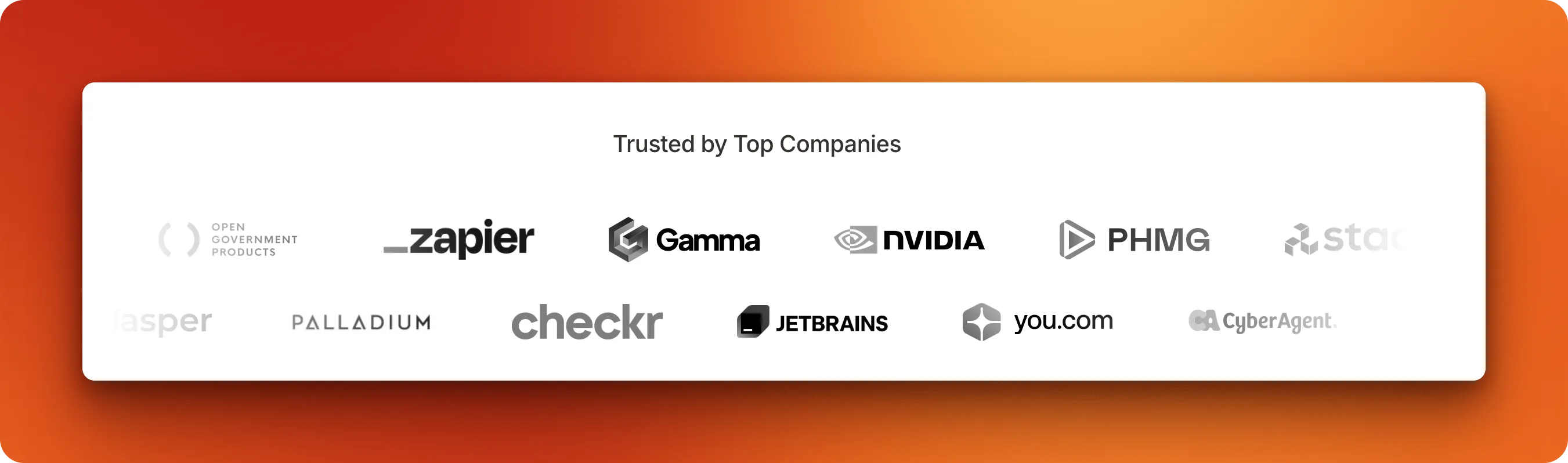 Enterprise companies using Firecrawl for RAG data collection, including logos of major technology and financial corporations