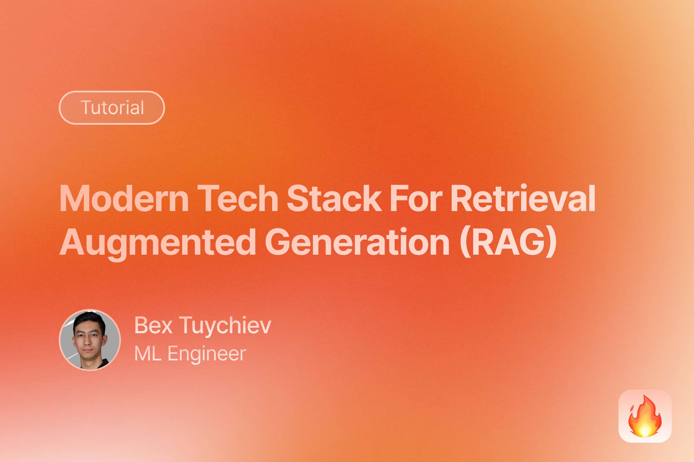 Modern Tech Stack for Retrieval Augmented Generation (RAG) image