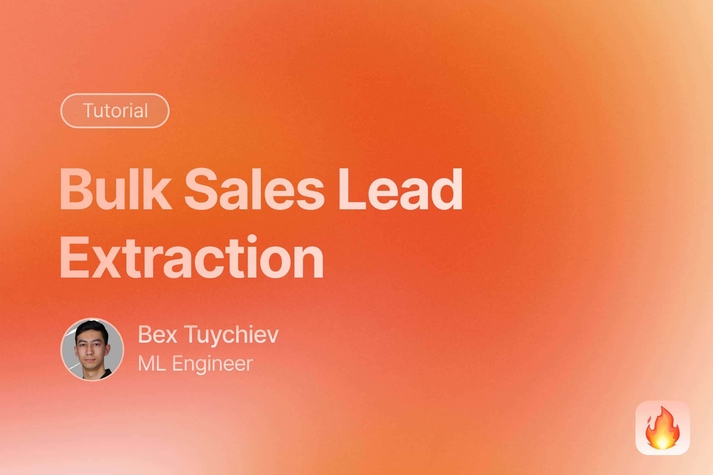 How to Build a Bulk Sales Lead Extractor in Python Using AI image