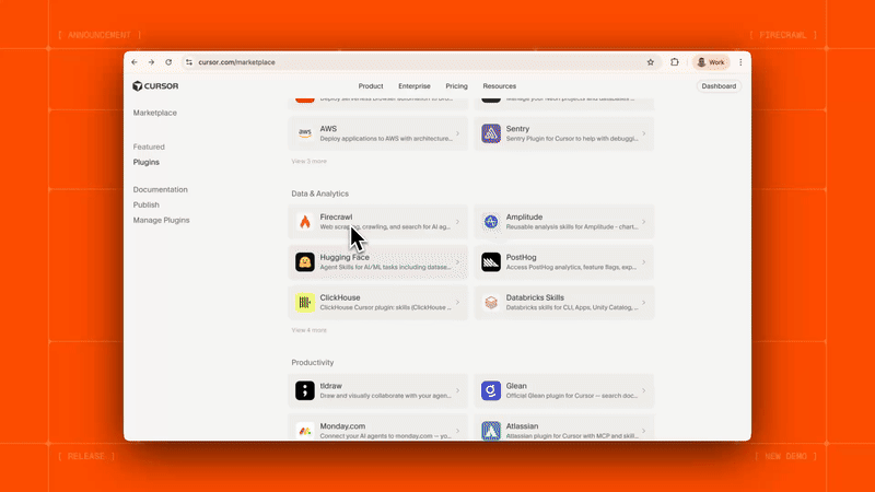 Firecrawl Cursor plugin demo